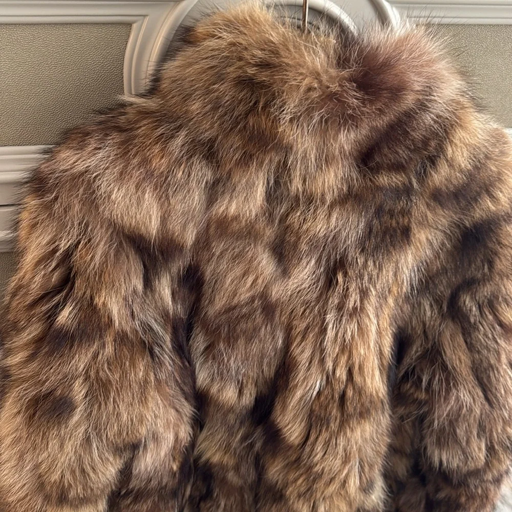 Luxurious Brown Fur Jacket - **REAL FUR** - Picture 5 of 14